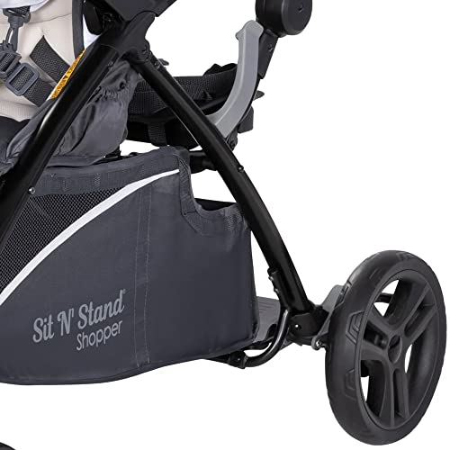 Baby Trend Sit N' Stand 5-In-1 Collapsible Shopper Stroller With Canopy, Visor, Extendable Storage Basket, Phone Tray, And 2 Cup Holders, Magnolia #TOP5