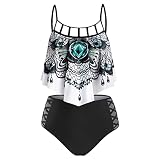 TTJJ Sonojie Monokini Damen Badeanzug Kaufen Schlankmachender Badeanzug Schwimmanzug Badekleid Damen Lang Bikini Zusammenstellen Bikini Hose Cellulite