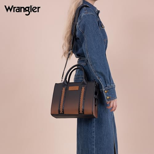Image of Wrangler Tote Bag for Women Designer Satchel Handbags Top-handle Purses with Strap