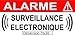 Autocollant de Dissuasion Alarme Surveillance électronique Lot de 10 pièces réf AS23