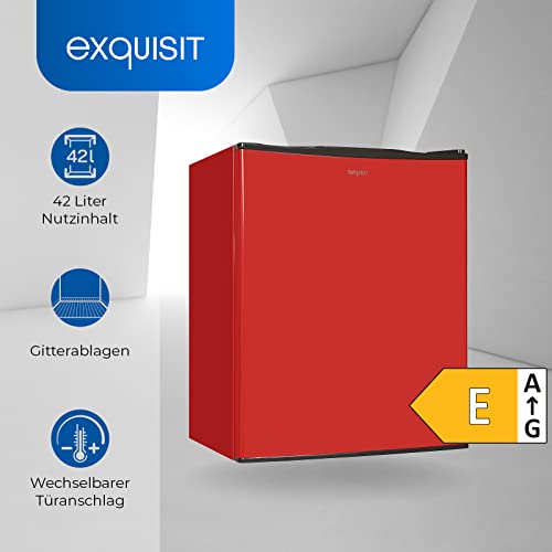 Mini-Gefrierschrank Exquisit GB60-150E in Rot Kompakte Lösung für kleine Räume