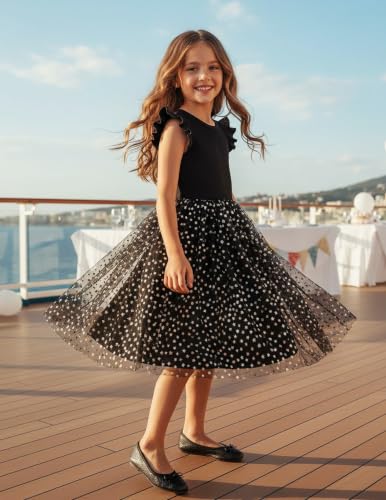 Image of PATPAT Girls Tulle Tutu Party Birthday Princess Formal Fancy Princess Dress