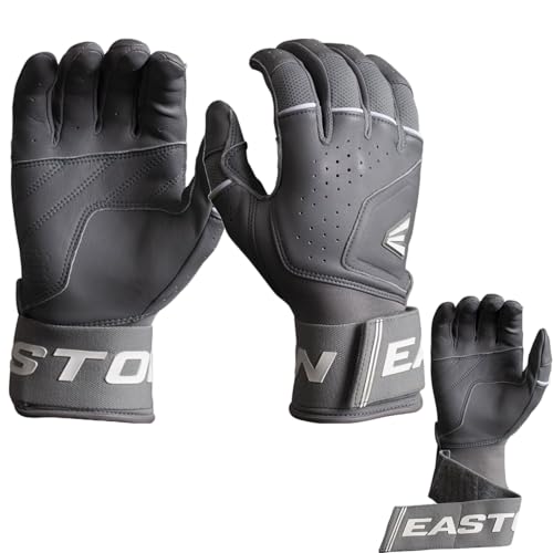 Easton | Tantrum PRO Locked in Slowpitch Softball Batting Gloves | Grey | XL