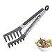 Produktbild Westmark Buffetzange, Mit Gabellaffen aus Silikon und gummierten Griffen, Länge: 25,5 cm, Rostfreier Edelstahl/Kunststoff/Silikon, Fork Silicone Mini, Silber/Schwarz, 16212270