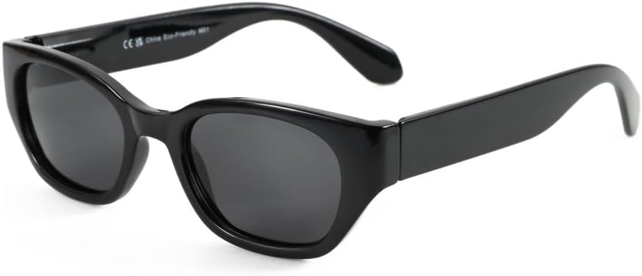 ZENOTTIC Cat Eye Sunglasses for Women Polarized UV400 Protection, Narrow Retro Sun Glasses for Small Face Trendy Shades