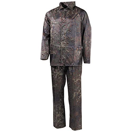 MFH Men's 2-Piece Rain Suit Flecktarn size M