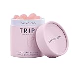 TRIP CBD Infused Wild Strawberry Gummies (60 Gummies). High Strength CBD Edibles. 600MG CBD – Vegan, THC-Free, Natural Flavour