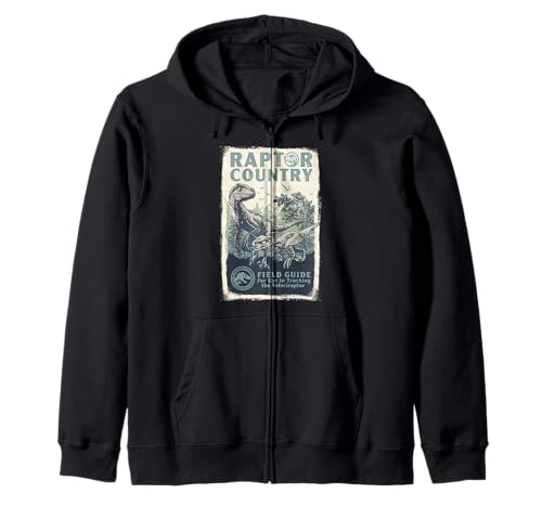 Hoodie Velociraptor Jurassic World Veste Chaude Contre le Vent Frais