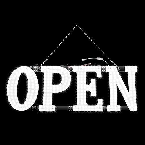 Large LED Open Signs, LEDATING 30" x 10" Business Hour Open Sign for Hotel, Store, Bar, Retail Shop, Salon, Restaurant