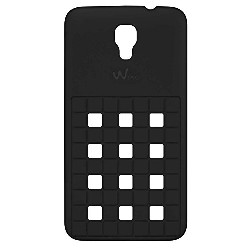 Wiko Damier Coque en Silicone Bloom Noir