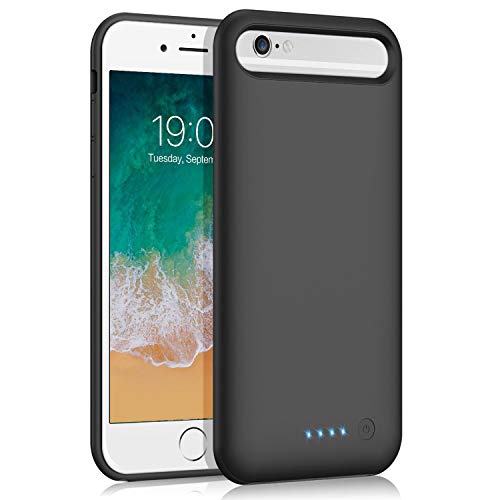 Battery Case for iPhone 6s/ 6/7/ 8, VOOE 6000mAh Portable Battery Pack Ultra Battery Charging Case Protective Rechargeable Smart Case for 6S/6/7/8 Backup Cover Extended Charger Case (4.7 inch)
