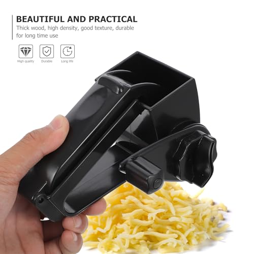 Rallador rotatorio manual de queso acero inoxidable con mango miniatura 3