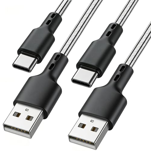 Bestwist USB A to USB C Cable 2.4A TPE Type C Charger Cable Fast Charging 3M [2PACK] Data Wire for iPhone 15/16 Plus Samsung Galaxy S22+ S23+ S24+ Google Pixel 4 3 2 MacBook Pro