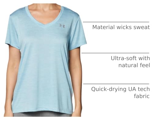 Image of Under Armour Womens Tech V-Neck Twist Short-Sleeve T-Shirt