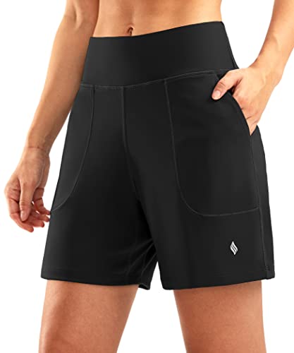 Santiny SAK452 Women'S 6'' Athletic Long Shorts cover
