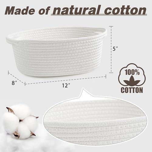 image for Yeeeasy Small Woven Basket with Gift Bags and Ribbons Cute Baskets for