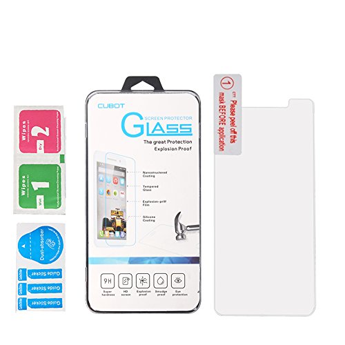 PREVOA amp; # x4e28?; Protecteur d'écran en verre trempé pour Cubot Z100u00a05,0u00a0pouces Smartphone -