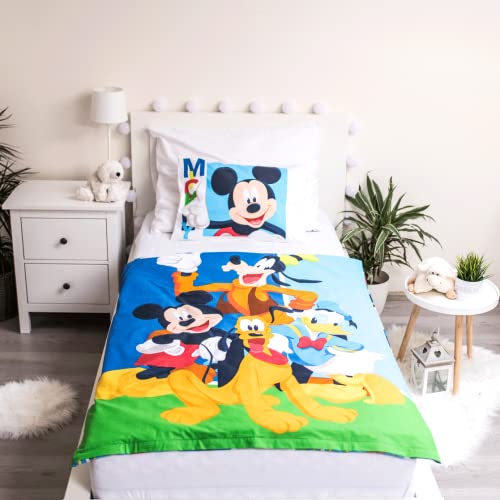 JFabrics Baby Bedding Set with Duvet Cover and Pillowcase for Boys and Kids - Donald Duck and Pluto