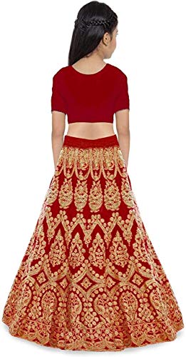 eneric Women's Silk Blend Semi-Stitched Lehenga Choli