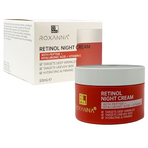 Roxanna Retinol Cream For Face 50Ml – Anti Wrinkle Cream Retinol Moisturizer - Retinol Face Cream And Deep Skin Anti Aging Cream Best Night Cream For 