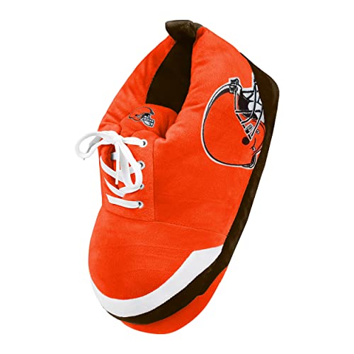 Image of FOCO Mens NFL Team Logo Plush Oversized Sneaker Slippers