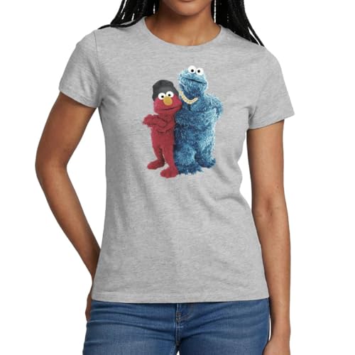 Image of Sesame Street Gangster Pose Cookie Monster Elmo Women's T-Shirt