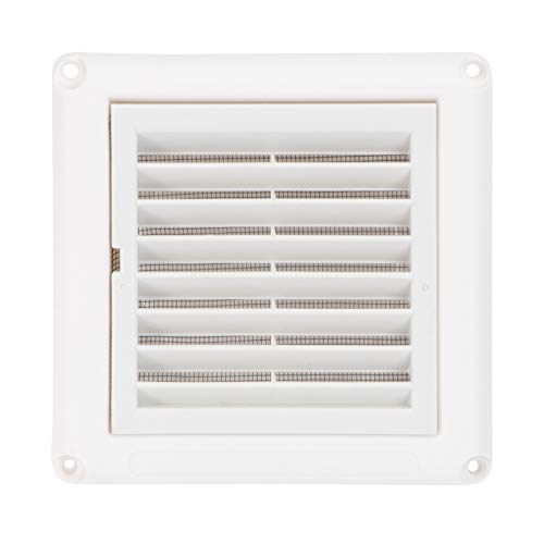 iplusmile 換気グリル 通気カバー 100mm 防虫網付 換気扇 エアベント換気グリルカバー 壁天井ホワイト 換気扇カバー エアベントトイレ 壁天井 ホワイト壁