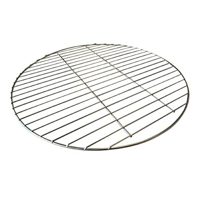 LavaLock 21.5 inch Stainless Steel Round Replacement Cooking Grate for 55 gal UDS Big Green Egg XL Kamado X-Large 22 inch Weber Smokey Mountain & Kettle WSM