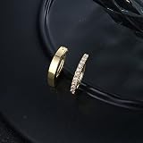 FIASASO 2Pcs 14G Clicker Belly Button Ring for Women Surgical Steel CZ Opal Belly Ring Simple Reverse Navel Rings Body Jewelry