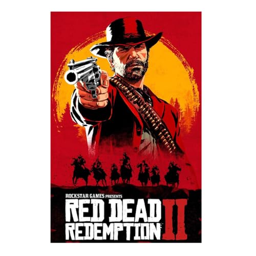 RDR2 Poster Art Print Video Game Poster Canvas Art...