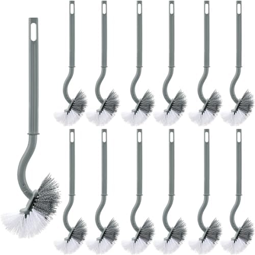 FoldTier 12 Pcs Curved Toilet Cleaning Brush Without Holder