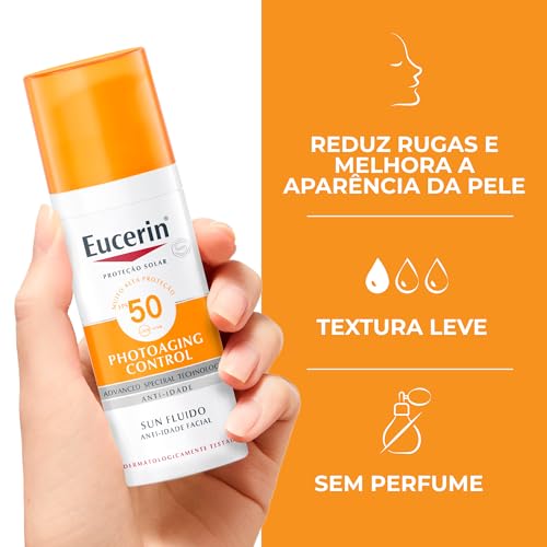 Protetor Solar Facial Eucerin Sun Creme Anti-Idade FPS50 50g
