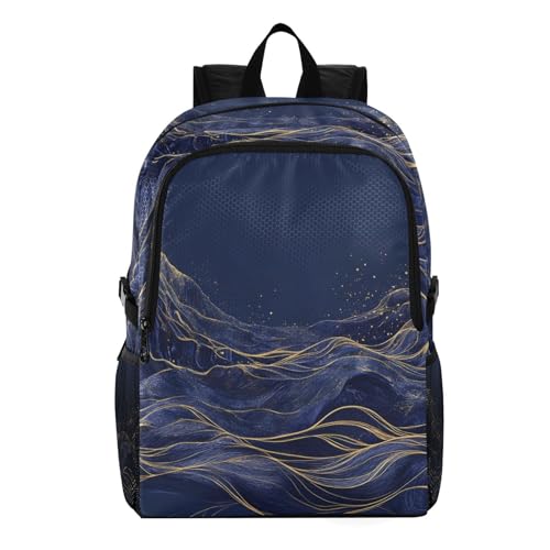 AIXIWAWA Packable Hiking Backpack Art Mountain Print, Lightweight Foldable Waterproof Daypack for Camping Travel