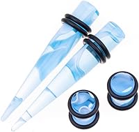 Vista 3 de Memsion - Kit de estiramiento para la oreja, 50 piezas, kit de perforación, aretes de calibre 00, 14