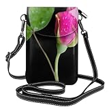 YYHWHJDE Moonflower Buds Picture Téléphone portable pour femme avec prépuce en cuir et bandoulière réglable