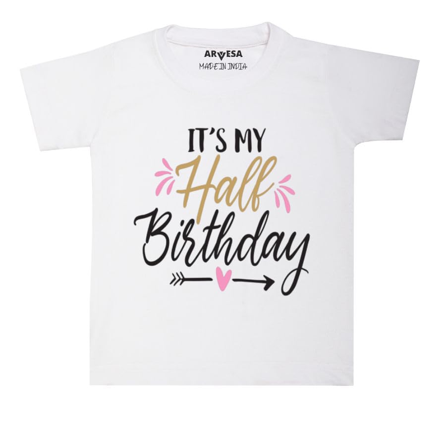 ARVESA ArvesaHalf Birthday Decoration for Baby boy & Half Birthday Decorations for Baby Girl Half Sleeve Envelope TS180 Its My Half Birthday Decorations.