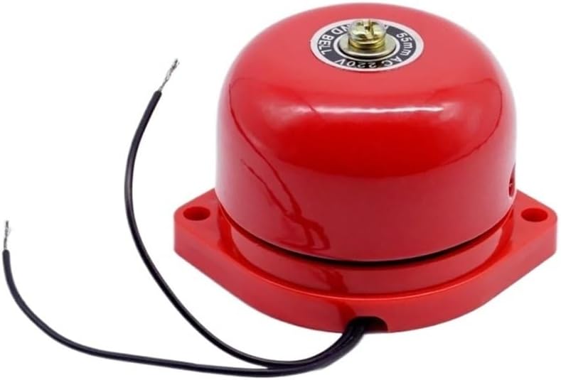 Traditional red Alarm Bell AC110V/220V DC12V/24V Call Ring 2 inch high Decibel Alarm Bell Bell(AC 110V (60 hz))