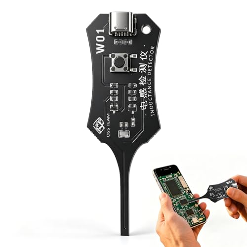 Inductance Detector Tester - Electromagnetic Induction Fault Check Tool for Smartphone Motherboard Repair Type-C Powered Instant Fault Diagnosis