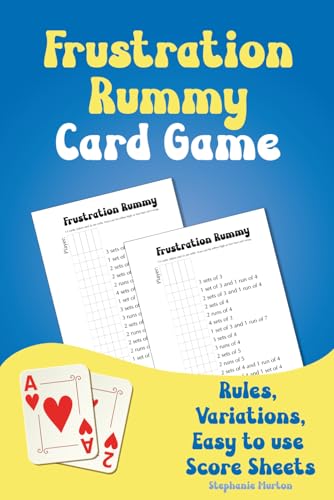  Frustration Rummy Card Game Score Sheets - Family Card Game Score card notebook