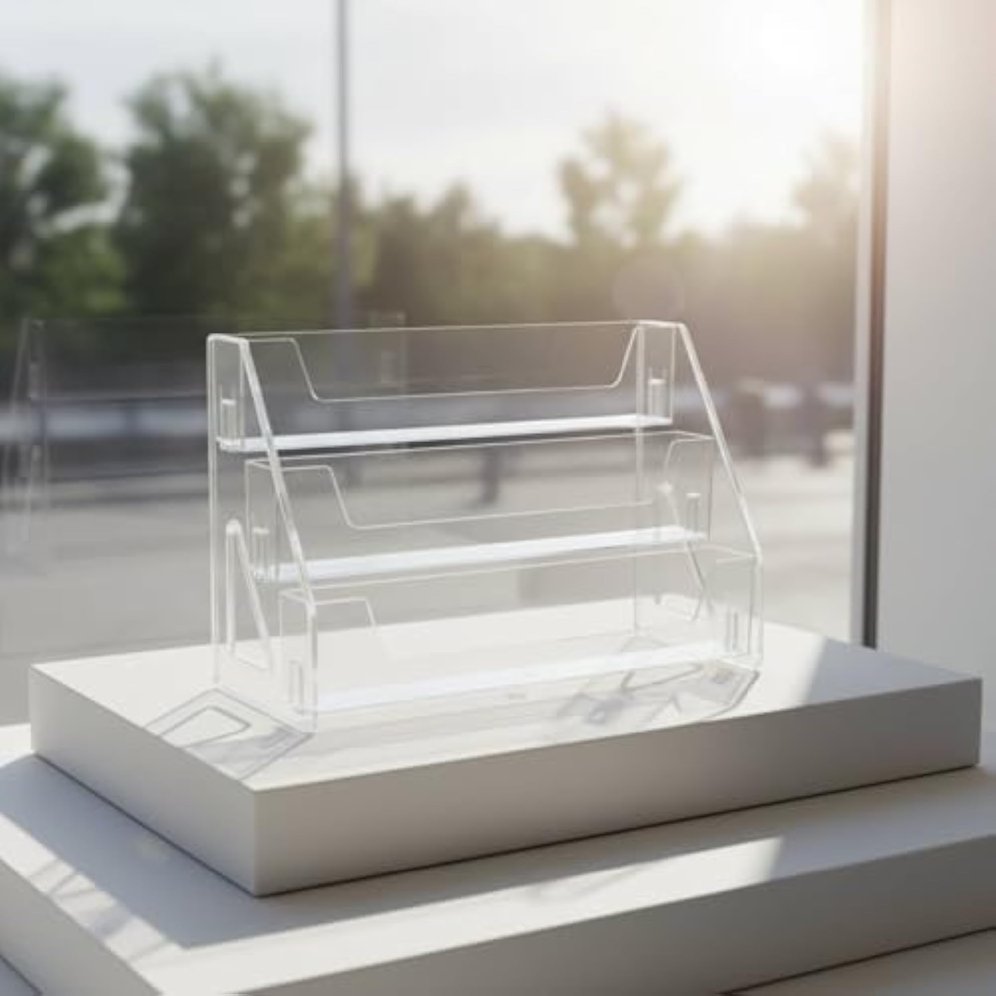 Transparent Stepped Display Stand, Easy to View Organizer