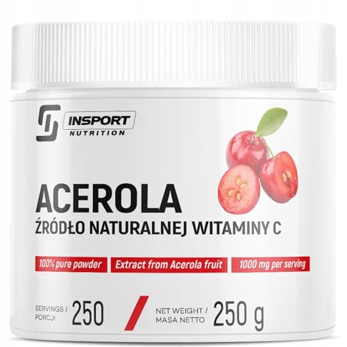 Acérola poudre 1000 mg – Source naturelle de vitamine C | 250 g | Renforce le système...
