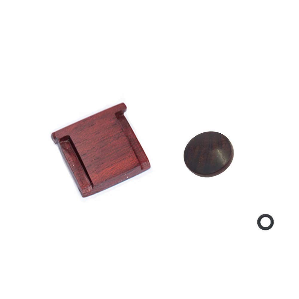 LXH W11R Convex Wood Soft Release button Finger Touch + Wood Hot shoe cover Cap Compatible With Fujifilm X100F X100S X100T X-T20 X-PRO2 XPRO-1 X30 X-E2 X-E2S X-T10 STX-2 (Wine Red)