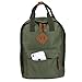 MADISON & DAKOTA Canvas Mini Backpack for Everyday & Day Pack Rucksack in Solid Color Blocks (Hunter)