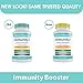 All-in-One Organic Immune Support Supplement 60 Vegan Capsules - Elderberry 500mg, Ashwagandha 500mg, 400mg Vitamin C and Zinc - Vitamin D3 - Immune Boosters for Adults