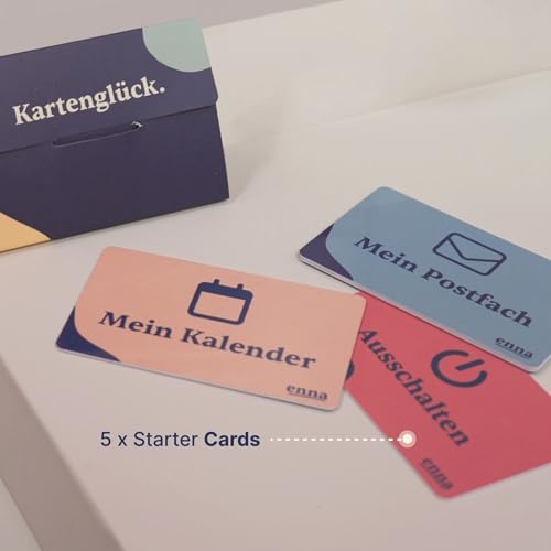 enna Dock inkl. 5 Starter-Karten - Tablet für Senioren, einfache Bedienung, inkl. 4 enna Audio Cards klassische Musik, Videoanrufe mit Oma und Opa, Fotos senden, Fotoalben erstellen, 30 Tage kostenlos