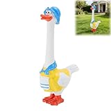 CYTGOUPER Long Neck Goose Garden Statue,Funny Resin Porch Goose with Humorous Design for Lawn Garden Decor Farmhouse Patio Yard Art,Birthdays Thanksgiving, 7.9 in(B)