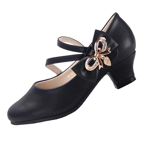 EIGHT KM Mary Jane Shoes for Girls - Toddler Shoes Girl Mary Jane Flats Kid Shoes - Multi Sizes & Colors for Ages 3-13 Years Baby Girl Shoes - Party Wedding Heels for Girls