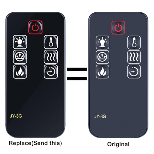 Télécommande cheminée électrique Della Muskoka Pleasant Hearth JY-3G rechange