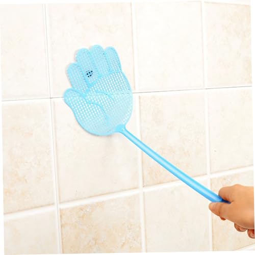 Matamoscas de plástico multicolor con orificio para colgar pack de 10 5