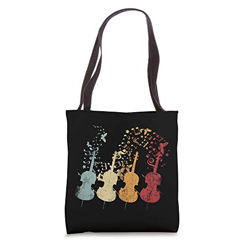 vintage cello string instrument sheet music cellist Tote Bag